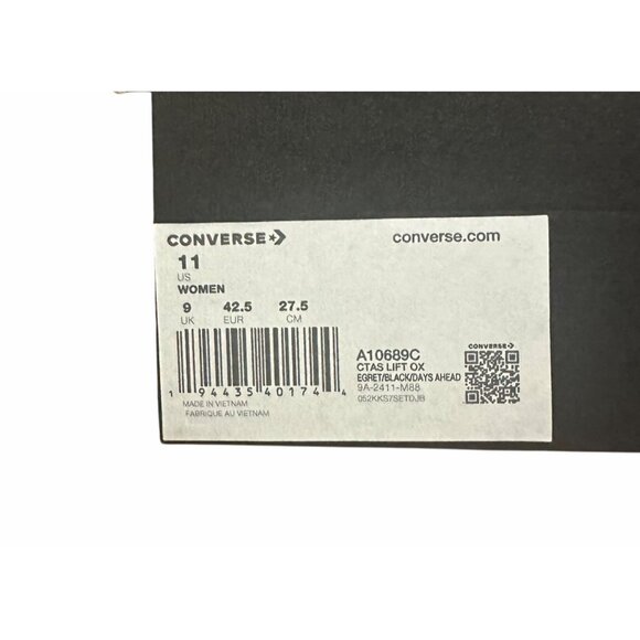 ❤️Chuck Taylor All Star Lift Platform Polka Dots 11 Women Shoes Sneaker A10689C - Picture 8 of 15